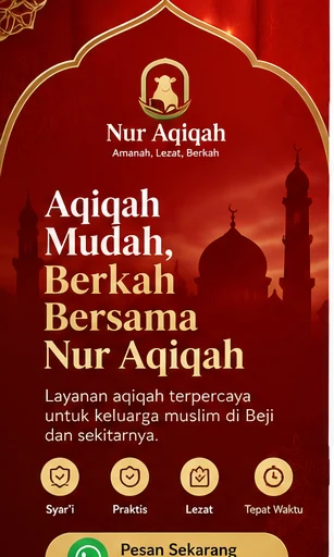 Menu catering aqiqah Nur Aqiqah
